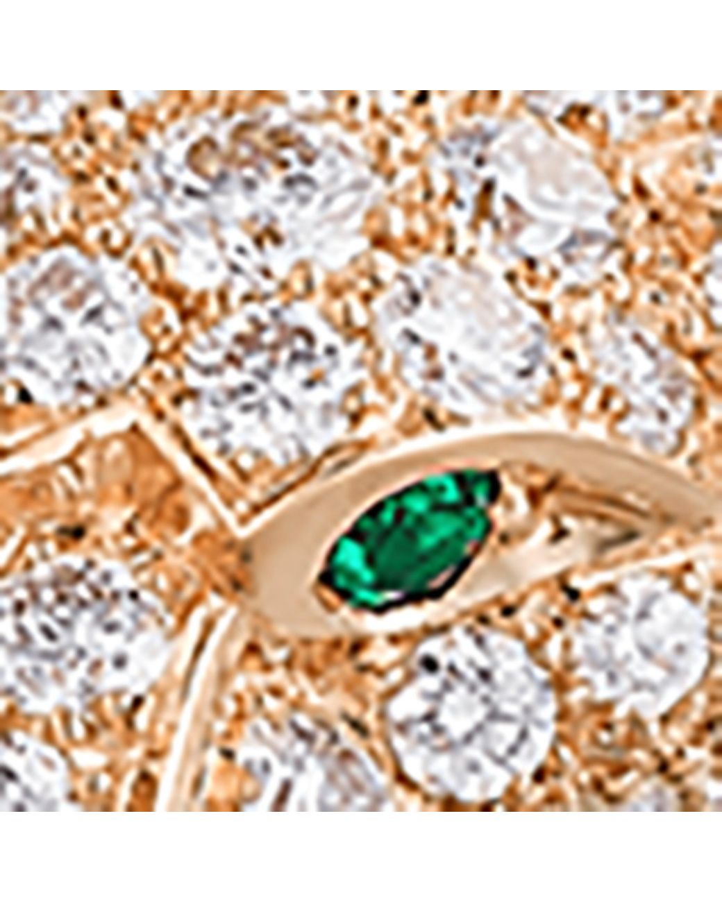 Cartier Metallic Diamond And Emerald Panthère De Bracelet