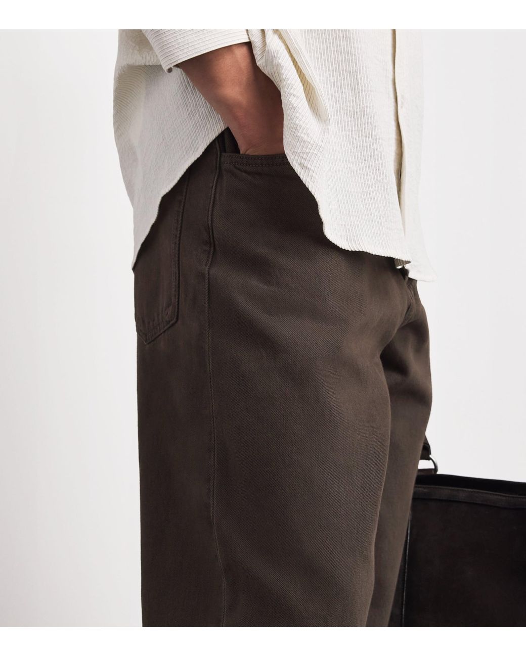 Rag & Bone Gray Stretch-Cotton Straight Chinos for men