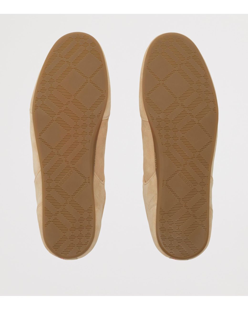 Burberry Brown Suede Knight Runner Sneakers for men