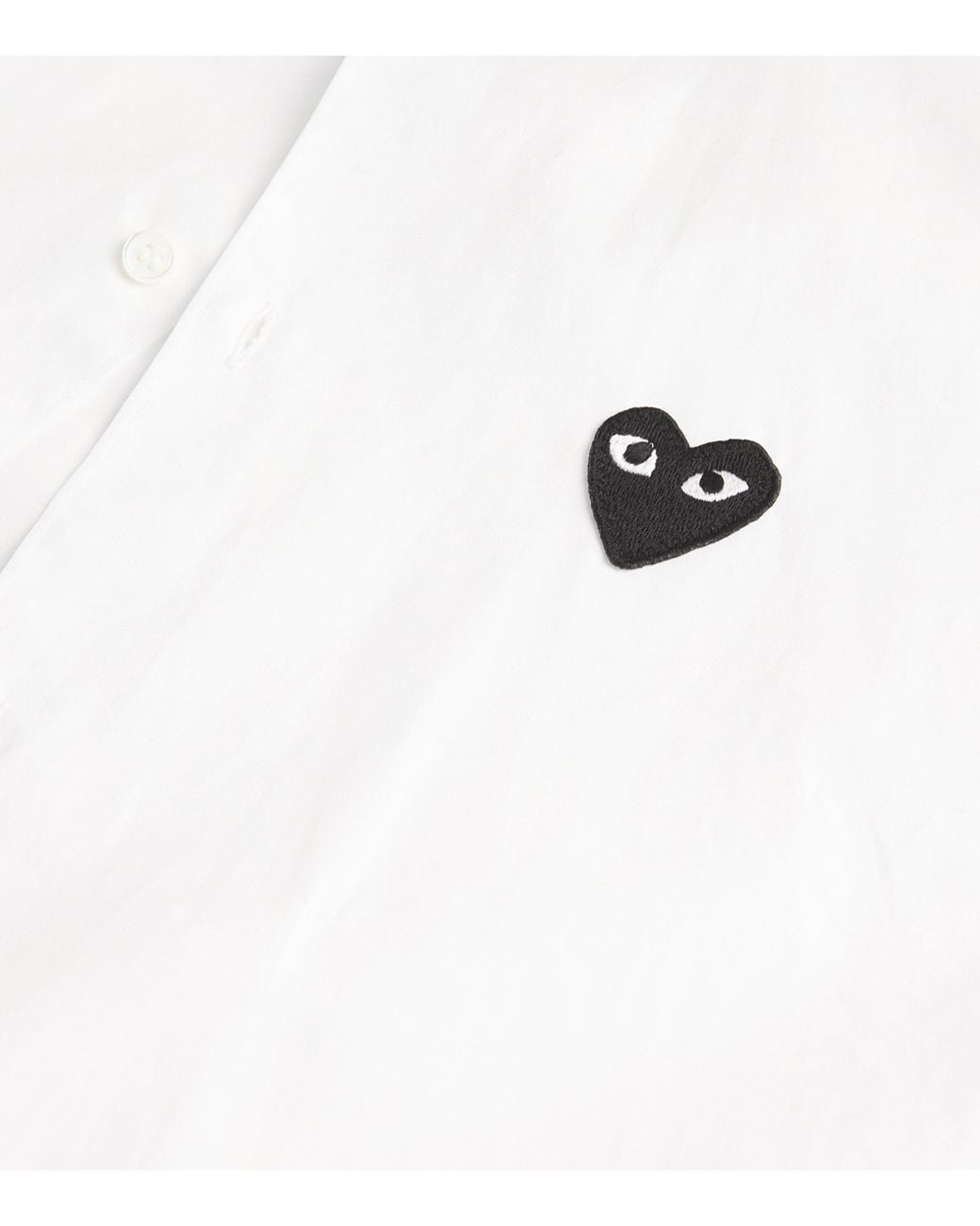 COMME DES GARÇONS PLAY White Long-Sleeve Heart Shirt for men