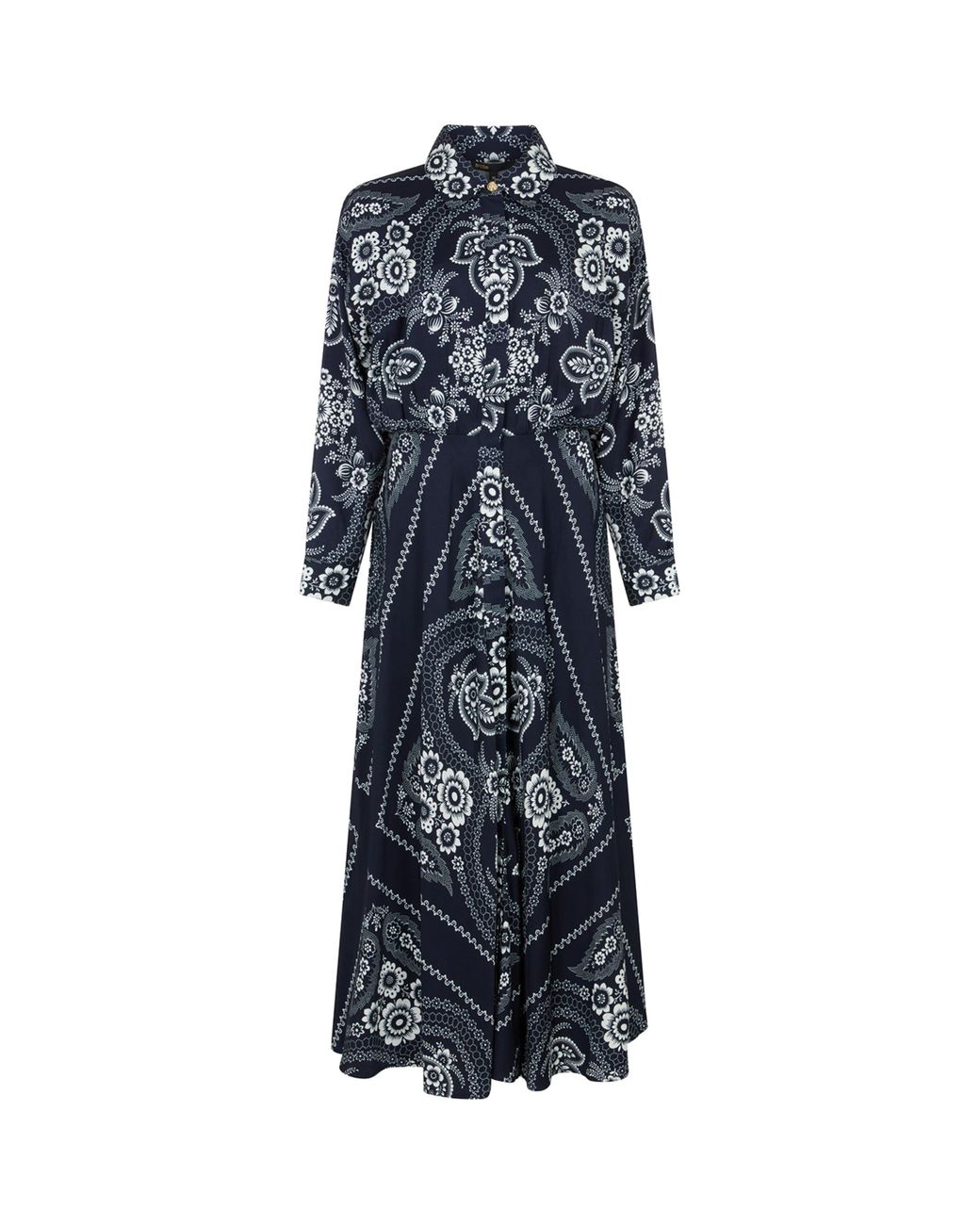 Maje Bandana Print Maxi Dress in Blue | Lyst