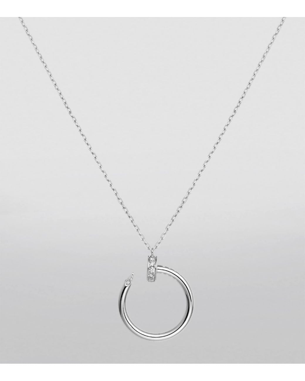 Cartier Metallic And Diamond Juste Un Clou Necklace