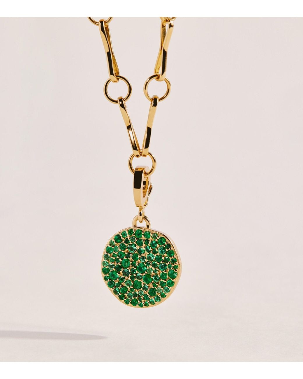 Azlee Green And Emerald Coins Charm