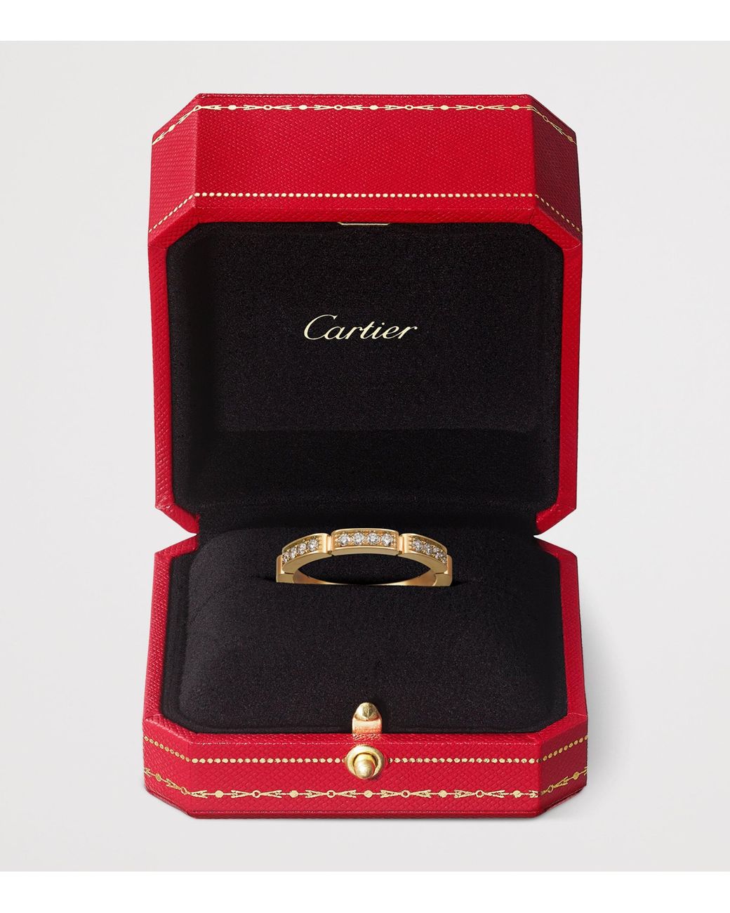 Cartier Metallic And Diamond Maillon Panthère Wedding Band