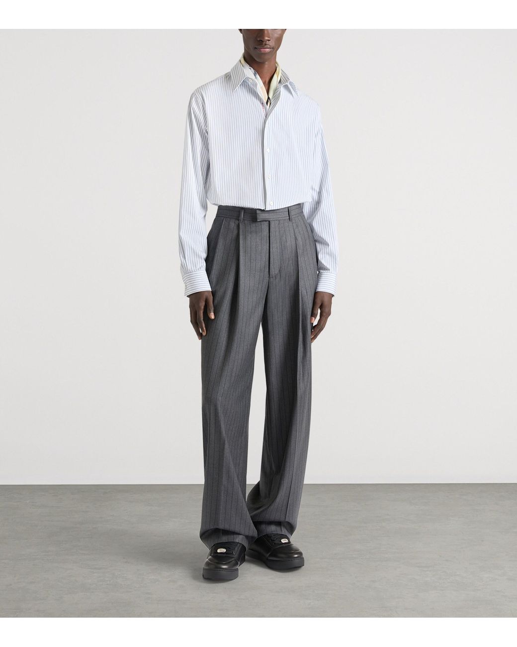 Givenchy White Cotton Stripe Shirt for men