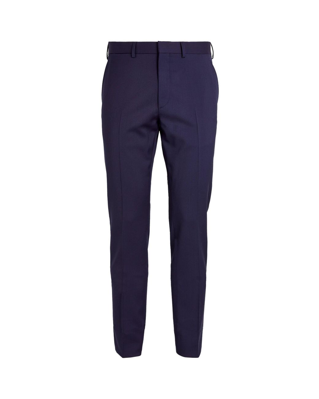 Ralph Lauren Blue Wool Serge Straight Trousers for men