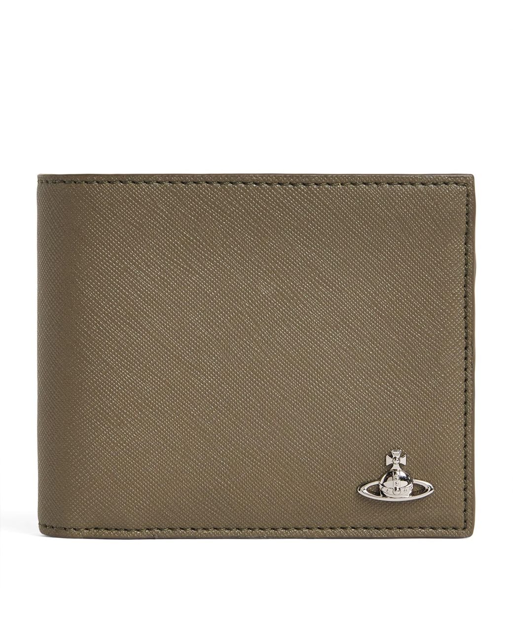 Vivienne Westwood Green Orb Billfold Wallet for men