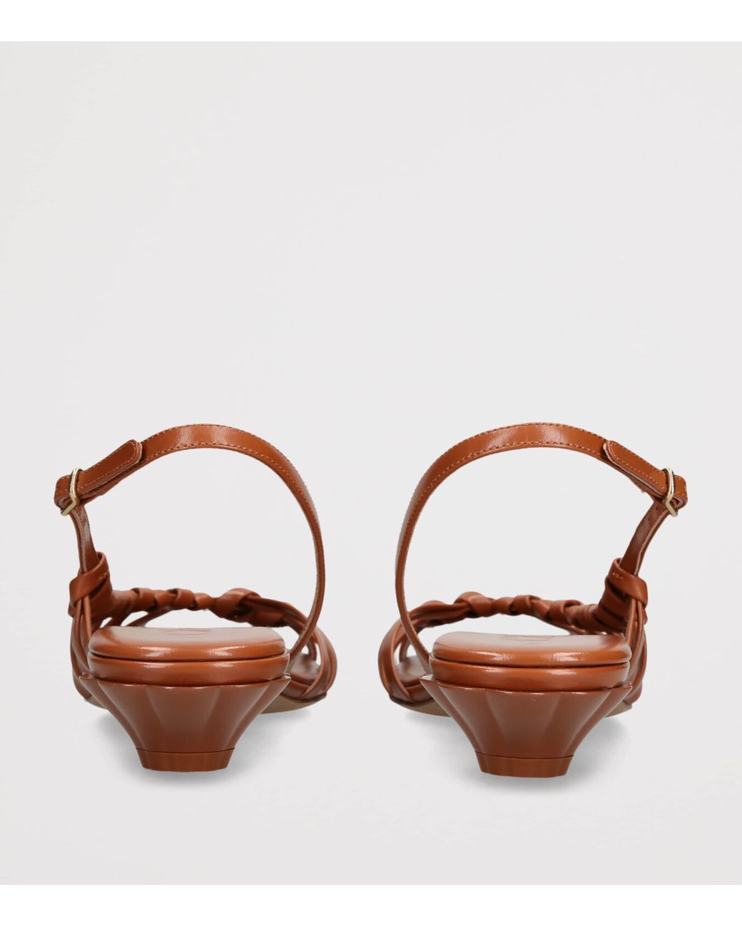 Chloé Brown Leather Estra Slingback Sandals 40
