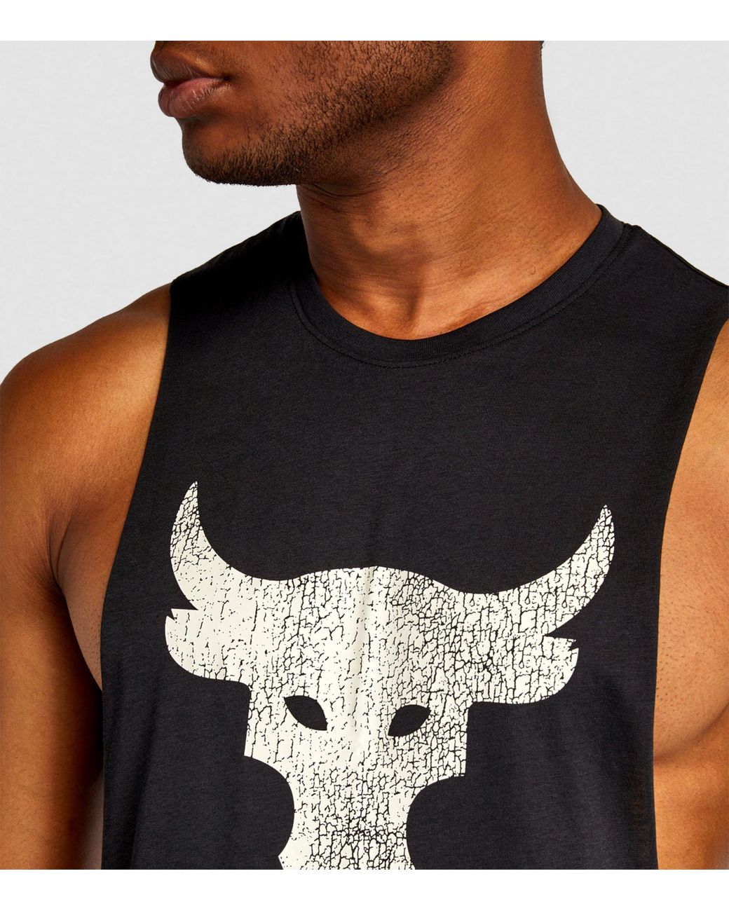 Under Armour Cotton blend Project Rock Vest in Black for Men Lyst UK
