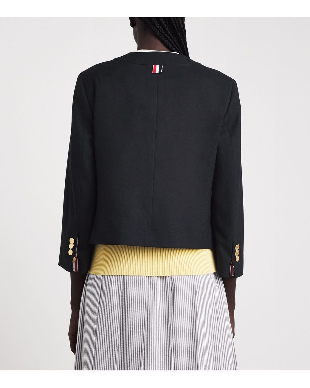 Thom Browne Blue Virgin Wool Jacket