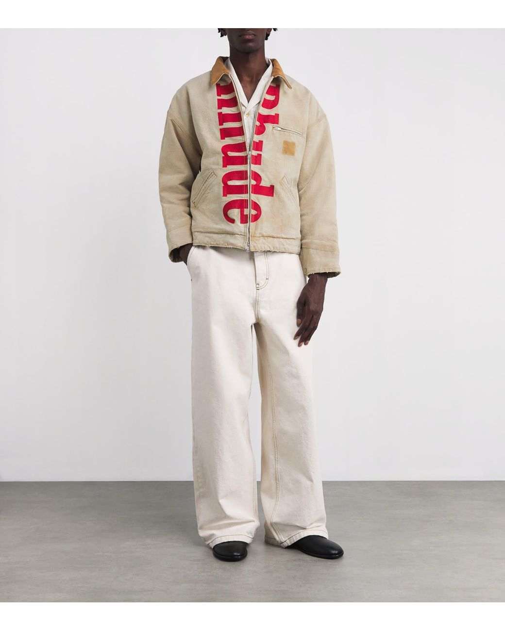 Rhude Pink Cotton Padded Field Jacket for men