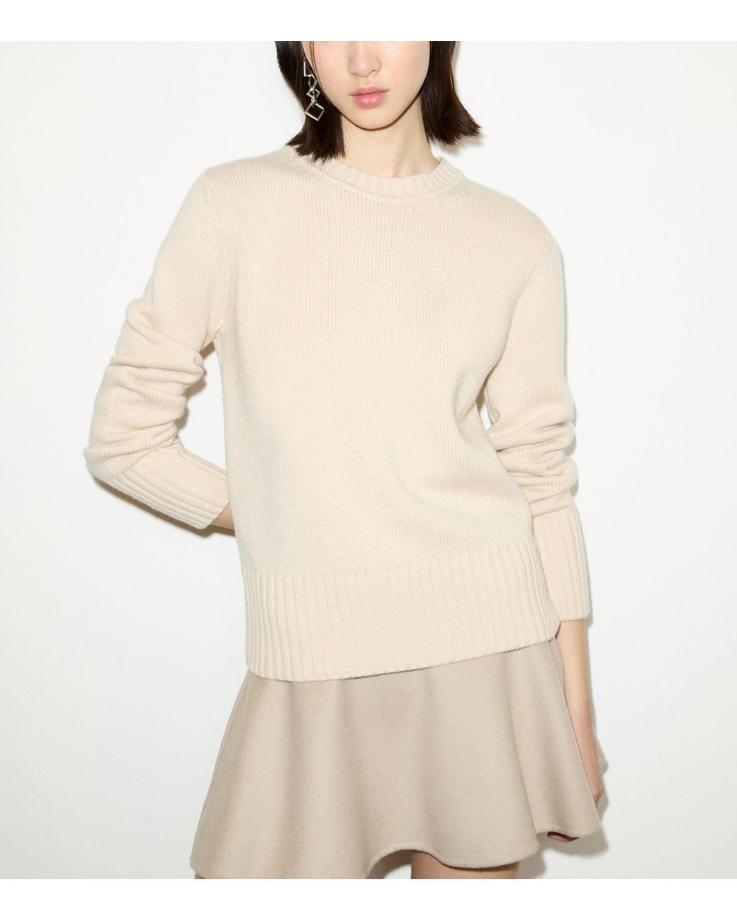 MAX&Co. Natural Wool-Cashmere Sweater