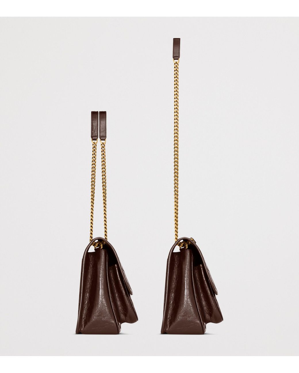 Saint Laurent Brown Medium Leather Niki Shoulder Bag