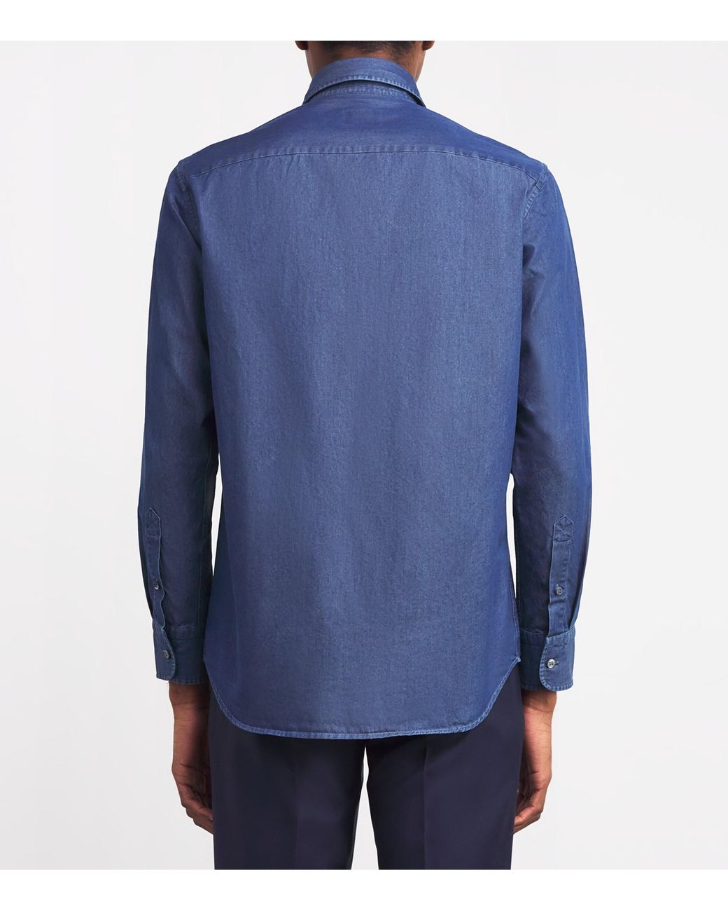 Brioni Blue Denim Shirt for men