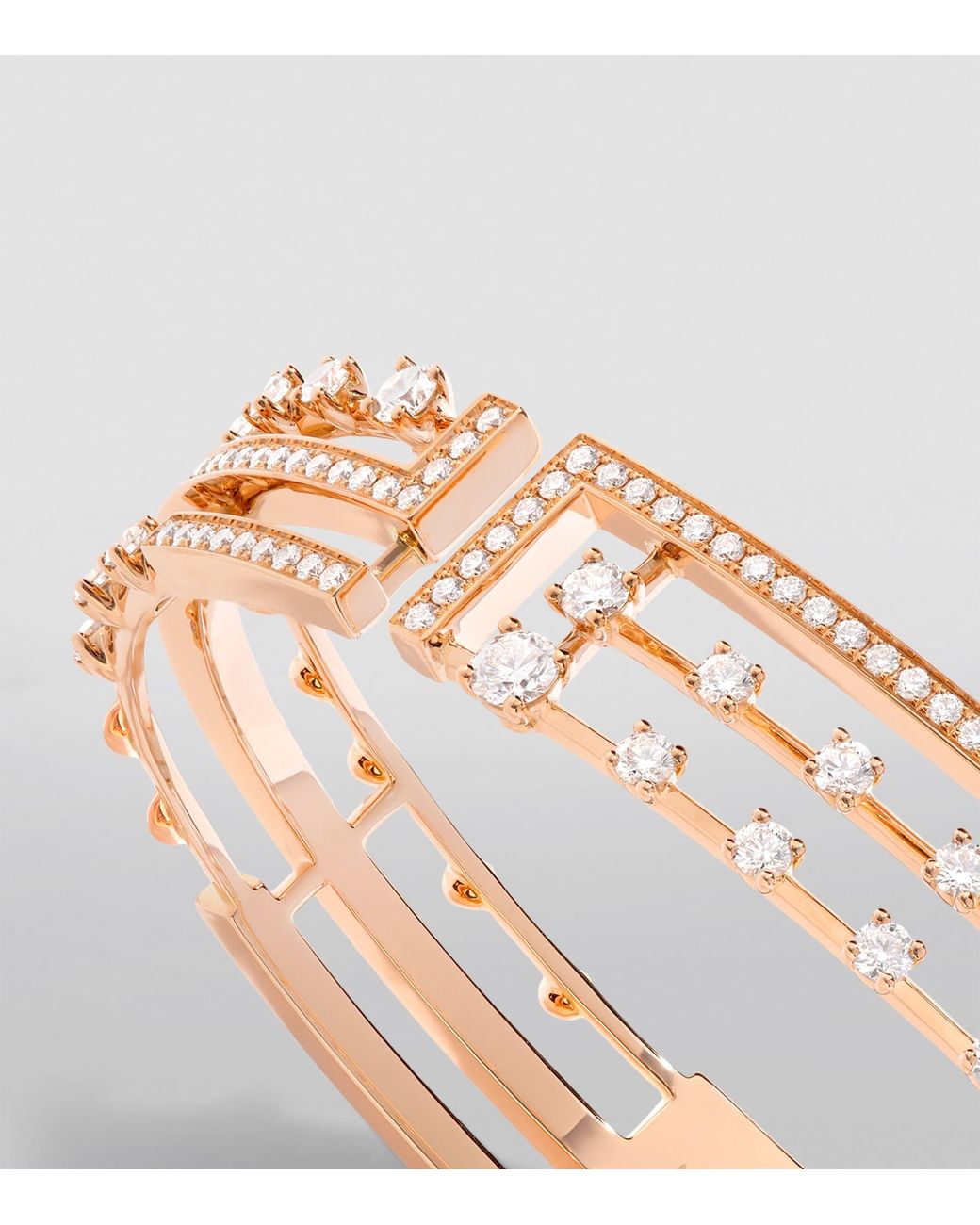 Marli New York Metallic Small And Diamond Avenues Bangle
