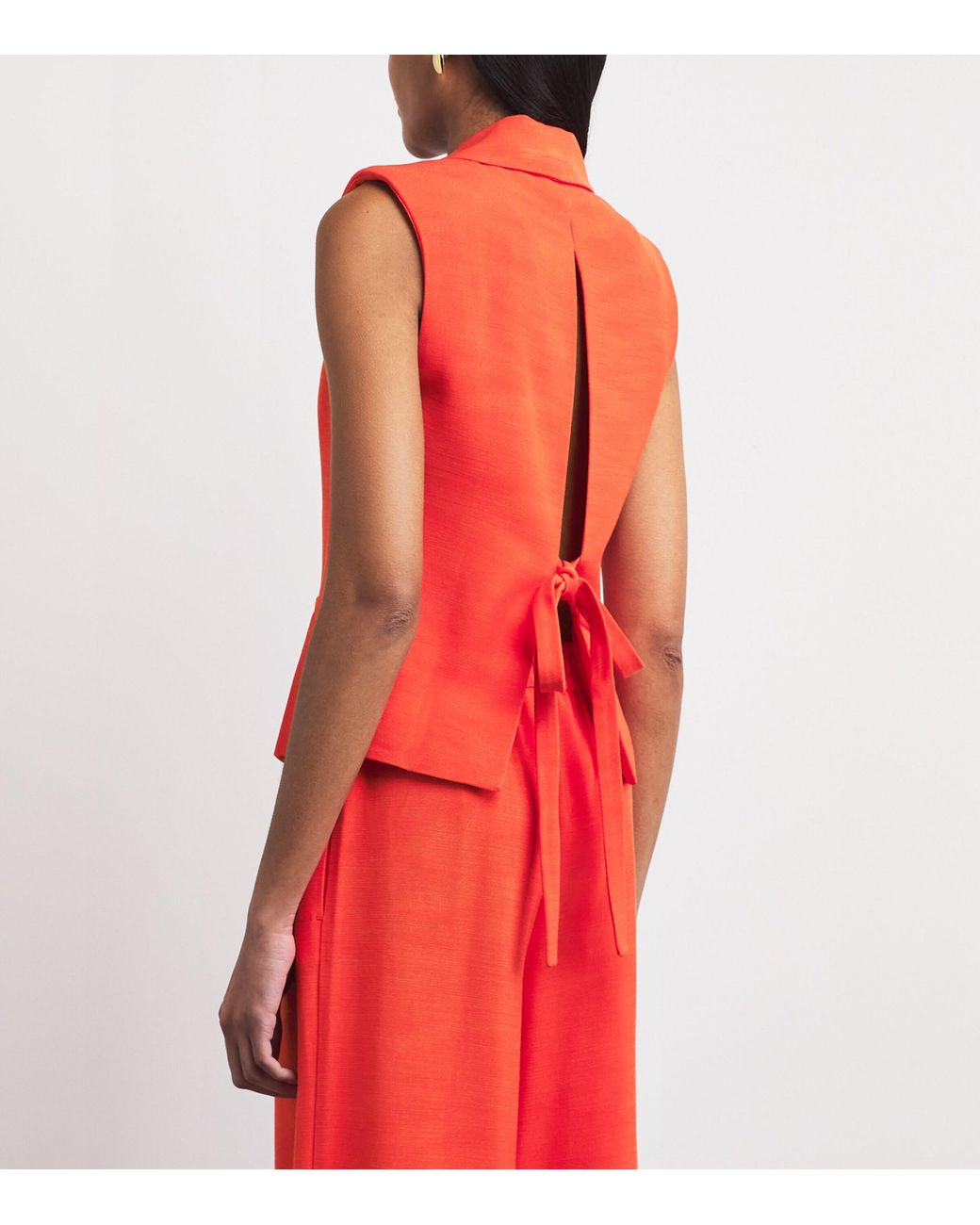 Claudie Pierlot Red Sleeveless Blazer