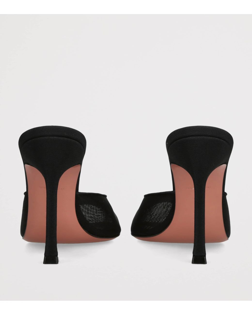 AMINA MUADDI Black Mesh Alexa Mules 95
