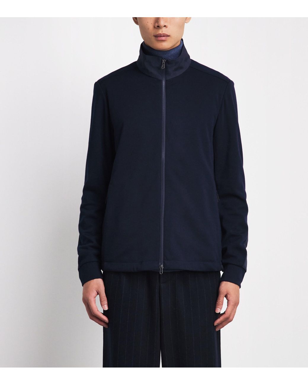 Sease Blue Virgin Wool-Blend Explorer Sweatshirt for men