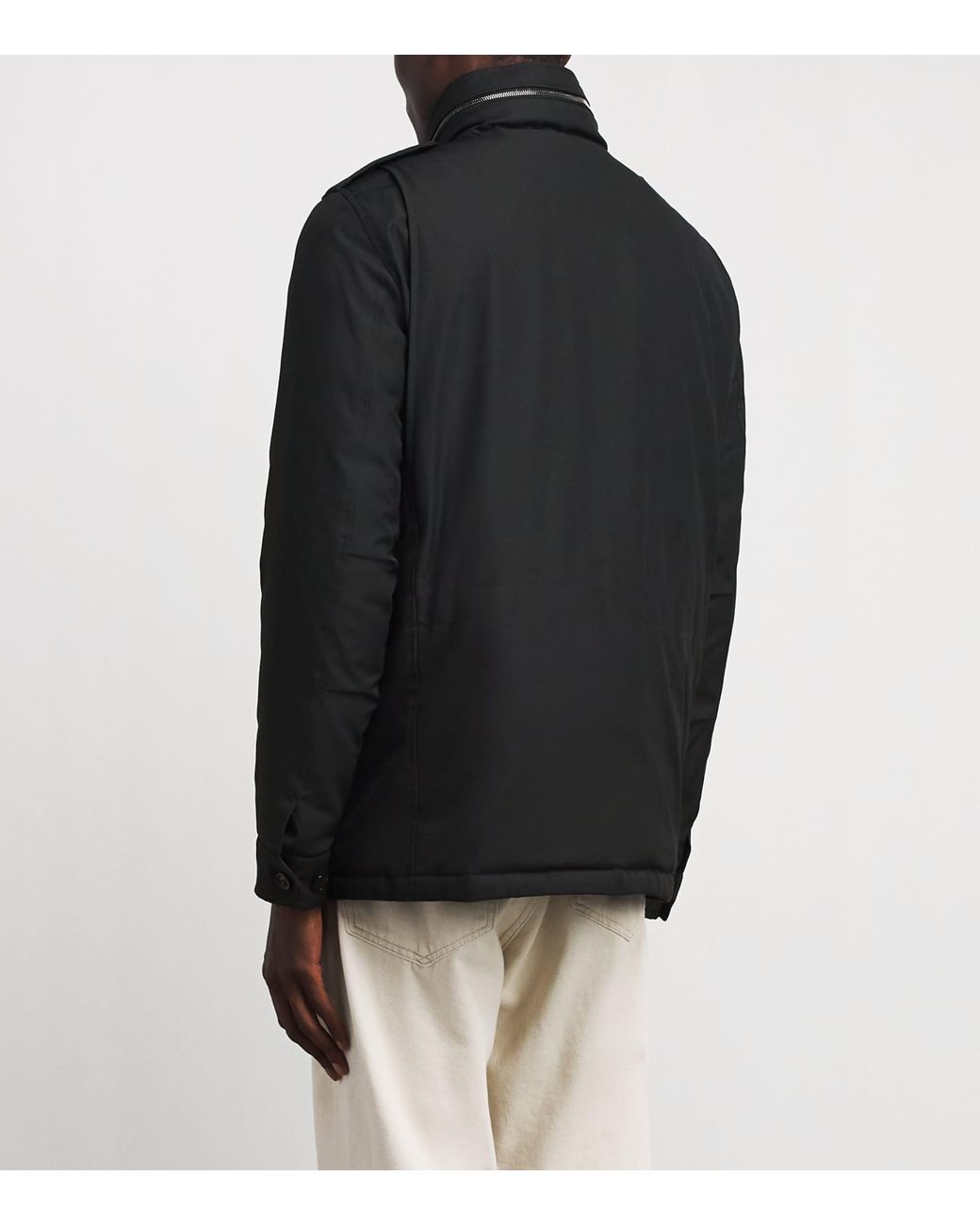 Moorer Black Field Denver Jacket for men