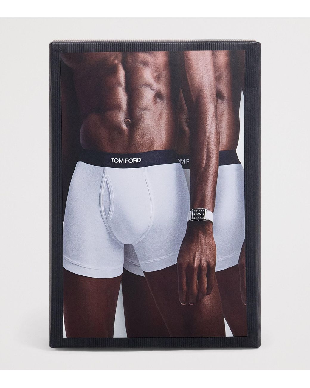 Tom Ford Black Stretch-Cotton Logo Trunks for men