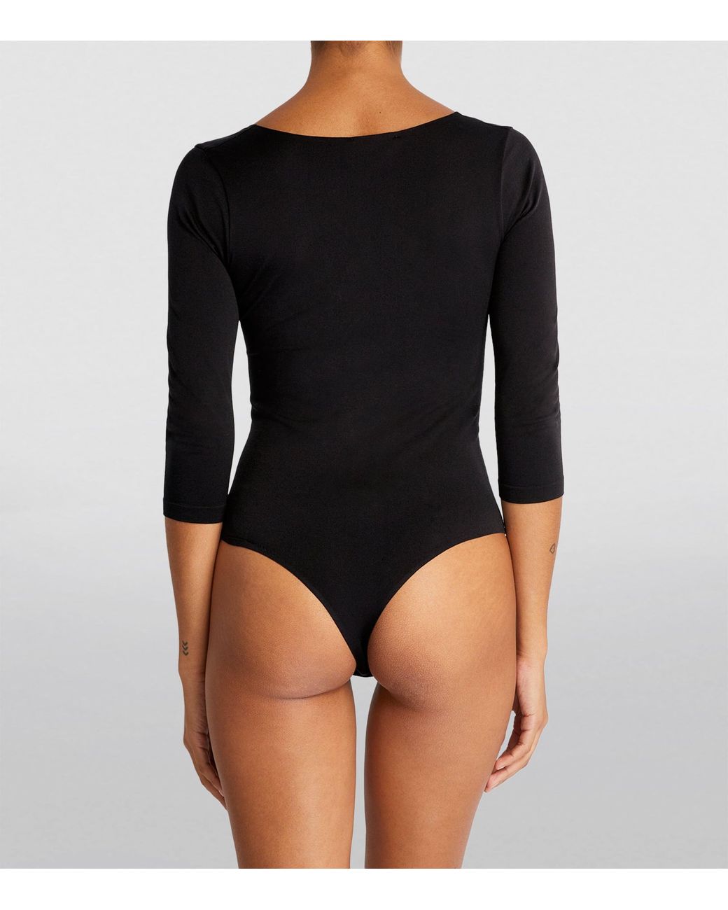 Falke Black Stringbody Bodysuit