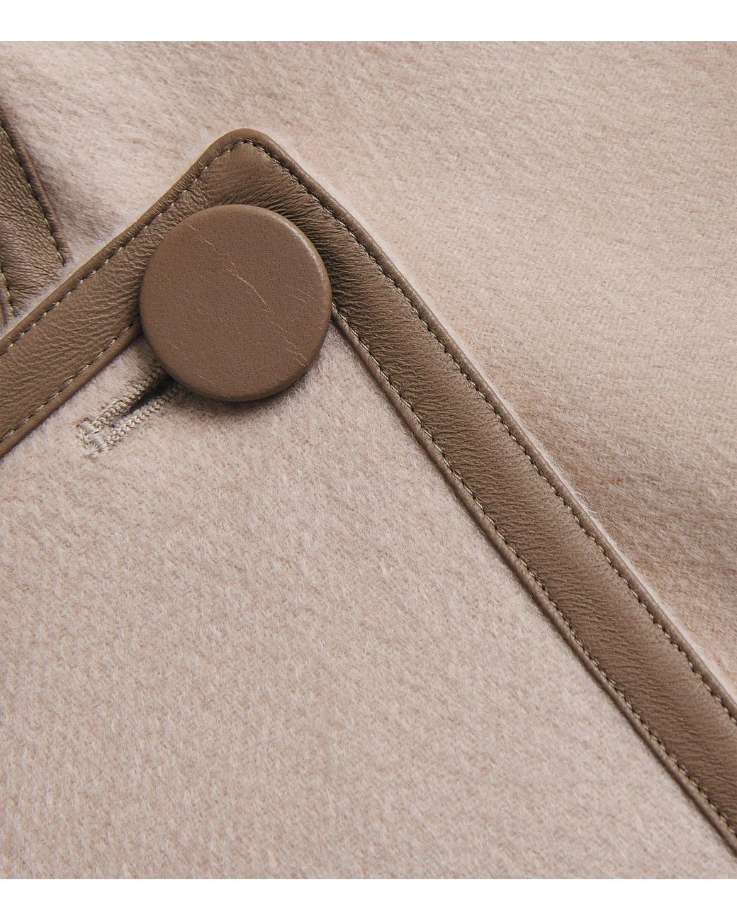 Yves Salomon Natural Wool-Cashmere Long Cape