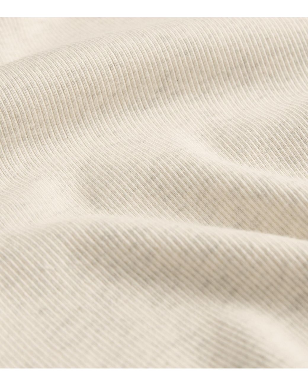 ME+EM Natural Cotton-Blend Ribbed Top