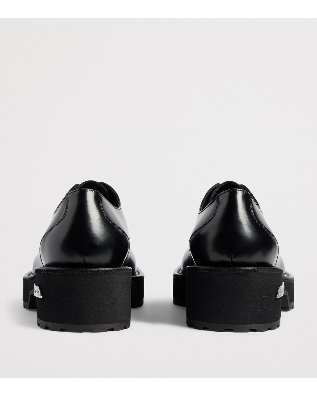 Balenciaga Black Leather Venom Derby Shoes for men