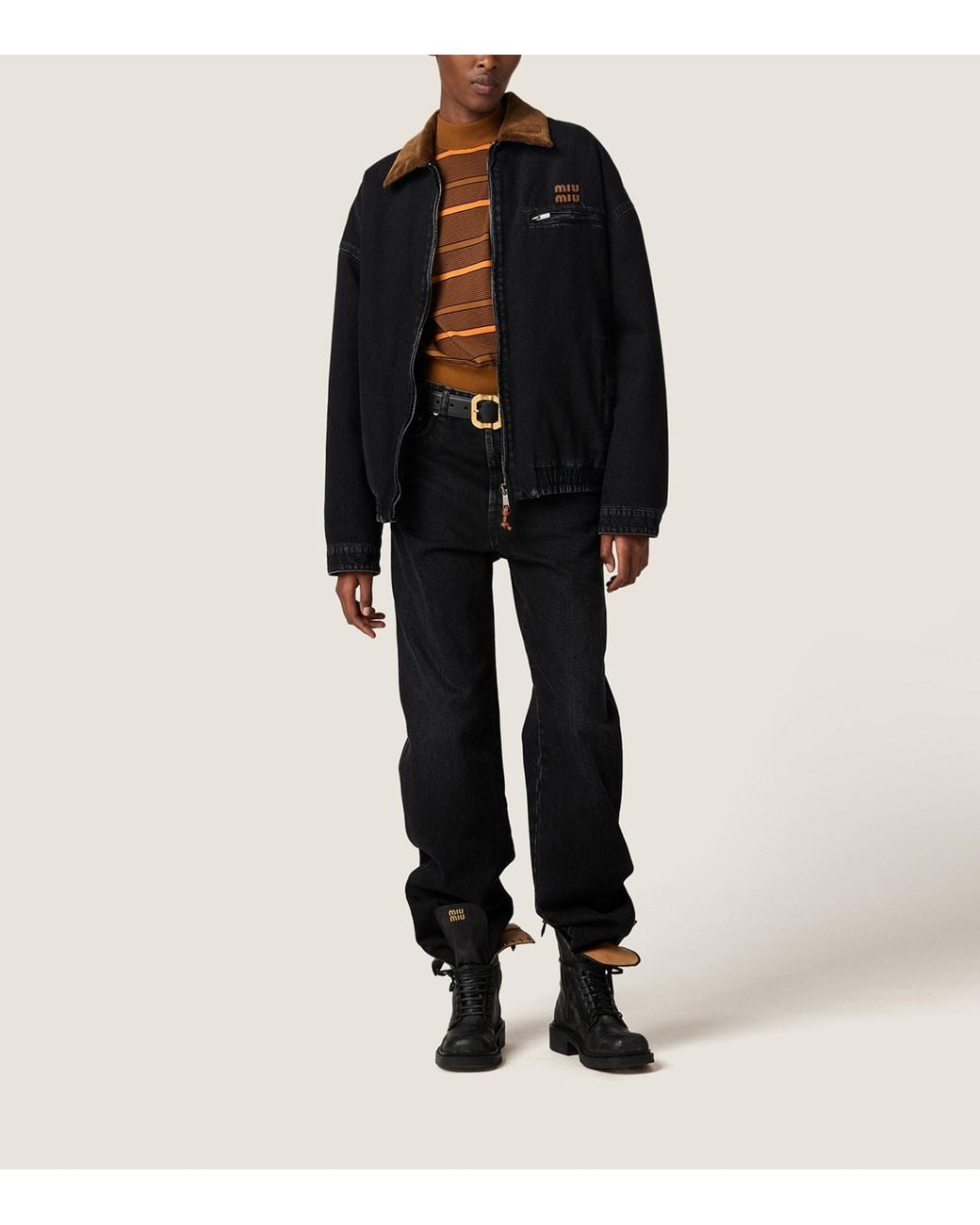 Miu Miu Black Low-Rise Jeans