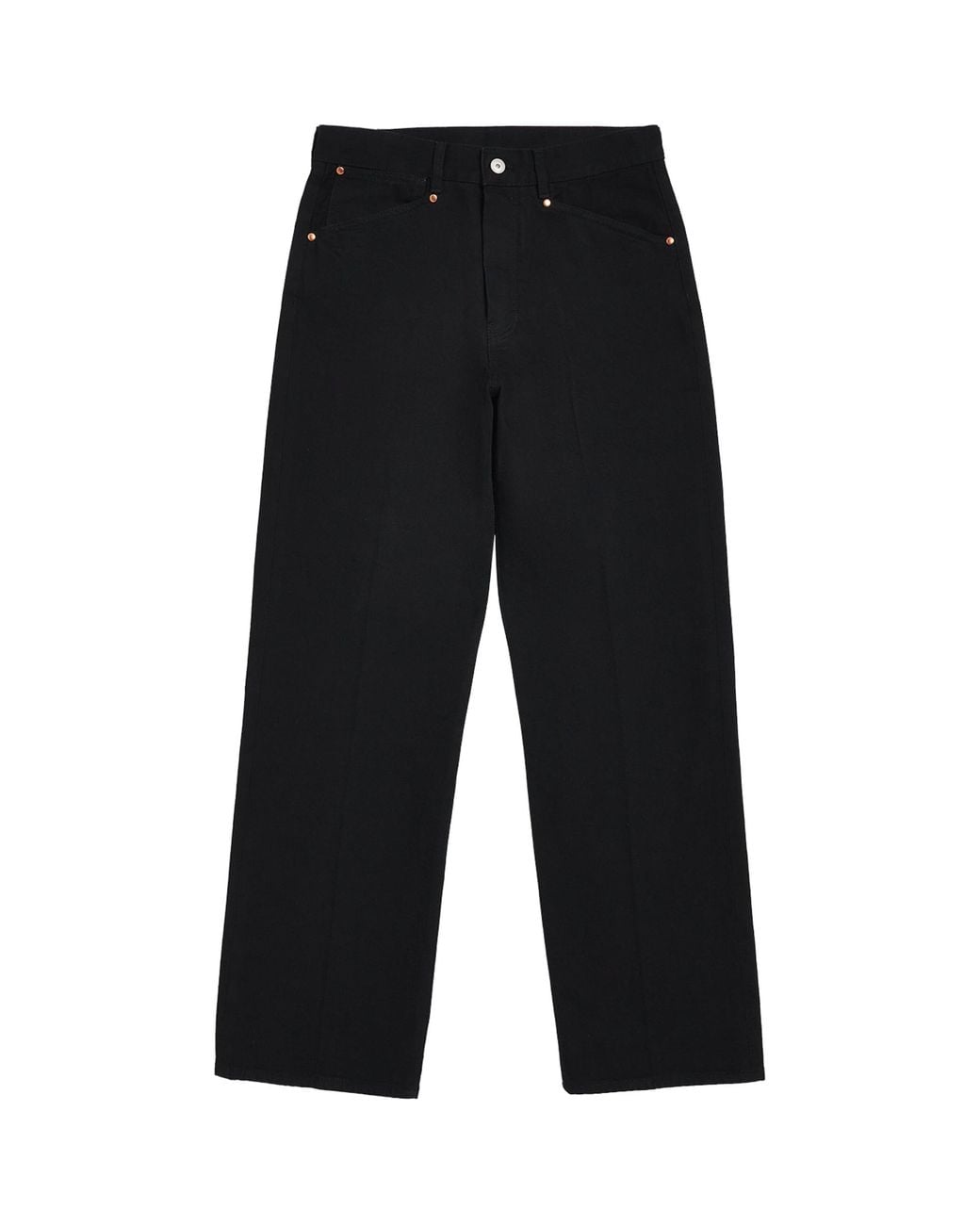 Lemaire Black Selvedge Straight Jeans for men
