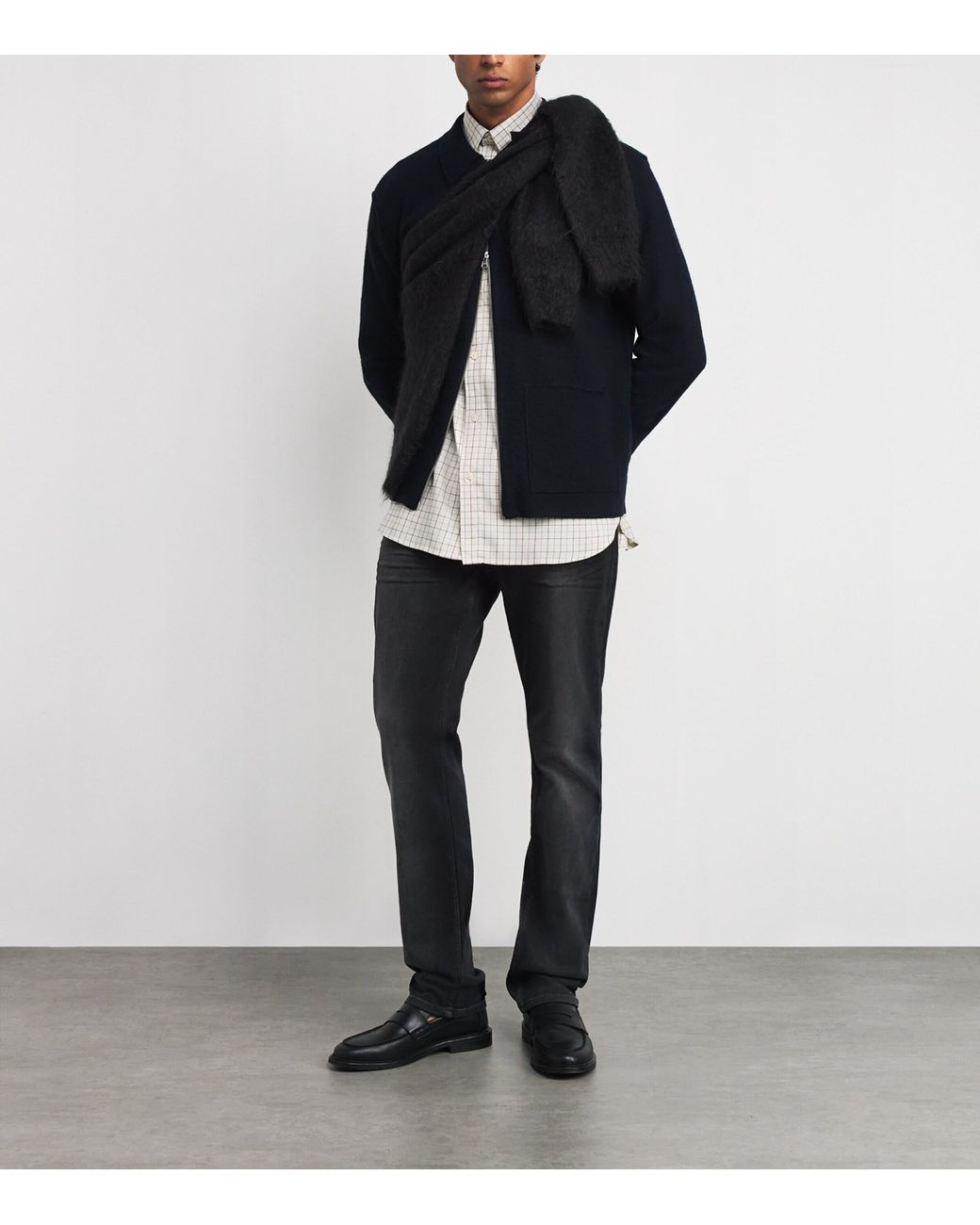 PAIGE Gray Federal Slim Jeans for men
