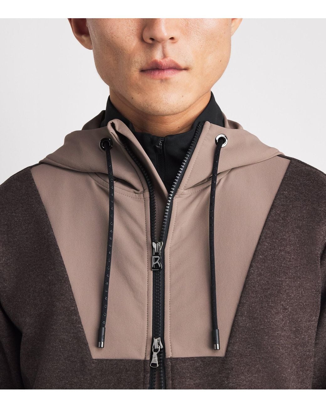 Bogner Brown Zip-Up Jannis Hoodie for men