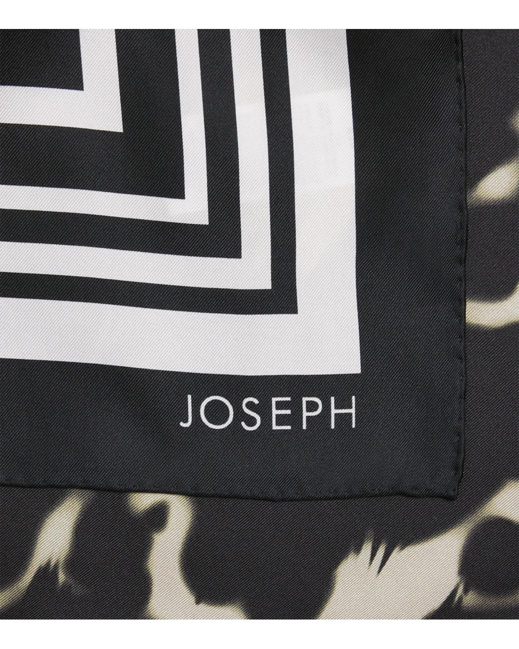 Joseph Black Large Silk Everly Scarf