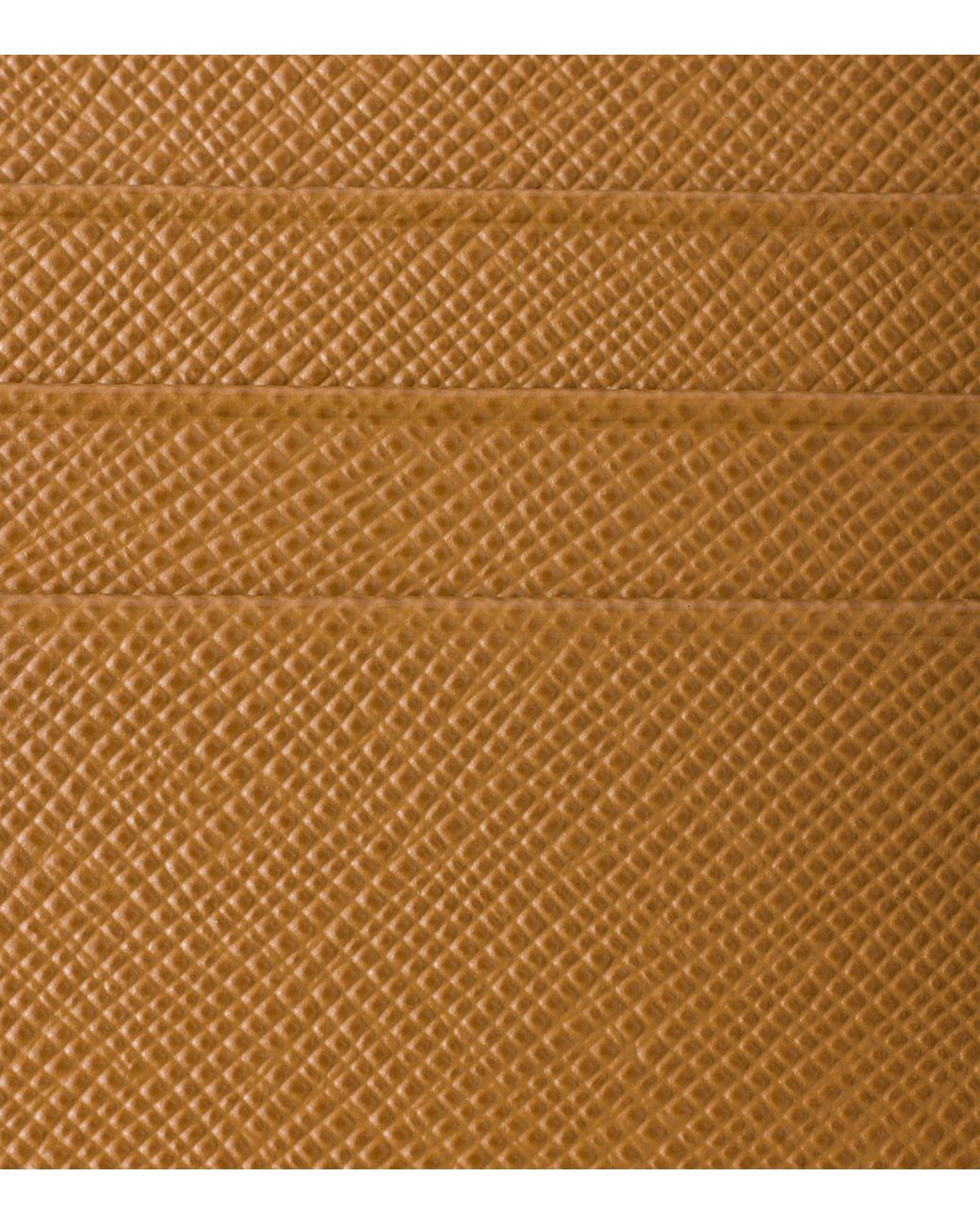 Prada Brown Saffiano Leather Card Holder