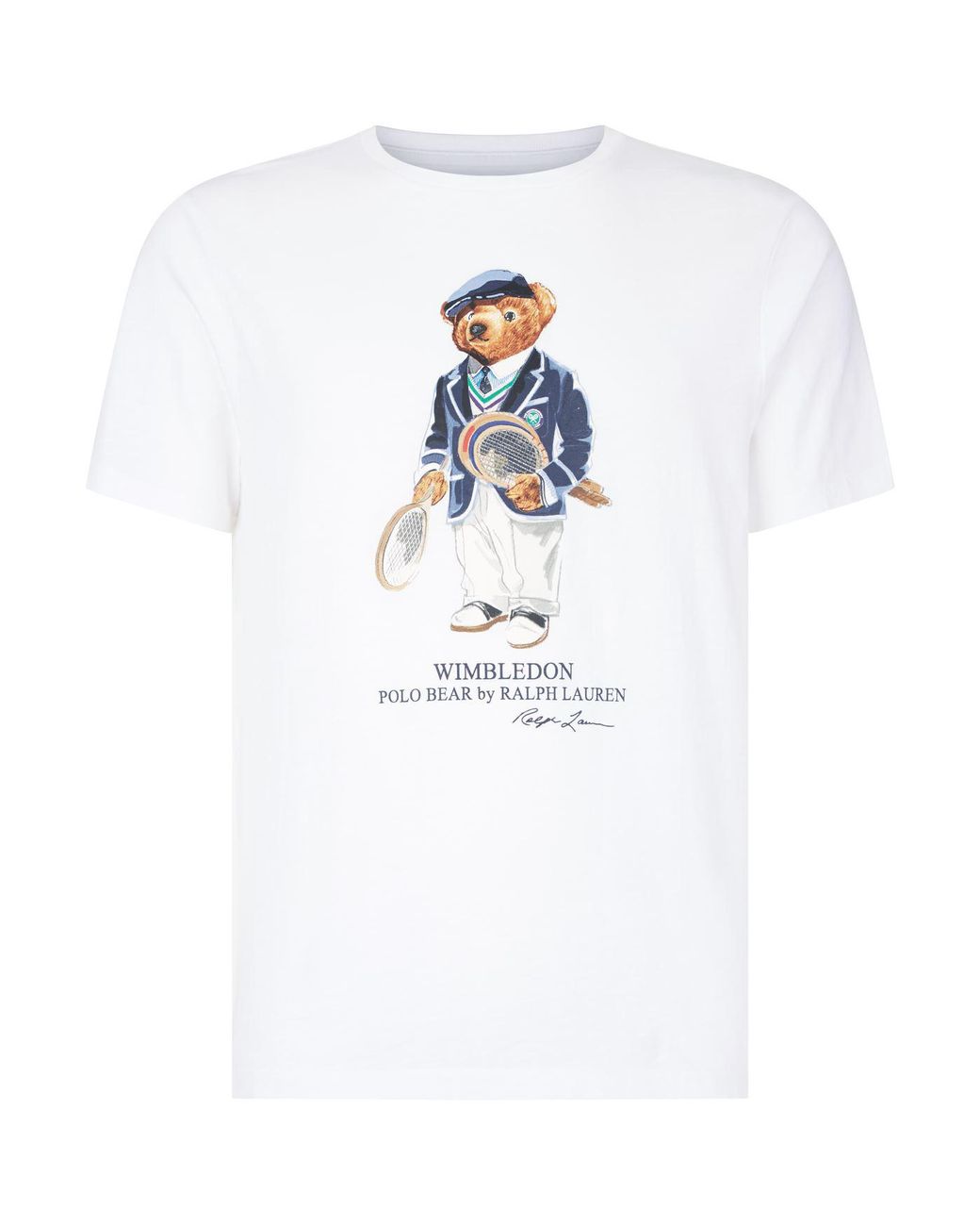 Polo Ralph Lauren Wimbledon Polo Bear T-shirt in White for Men | Lyst