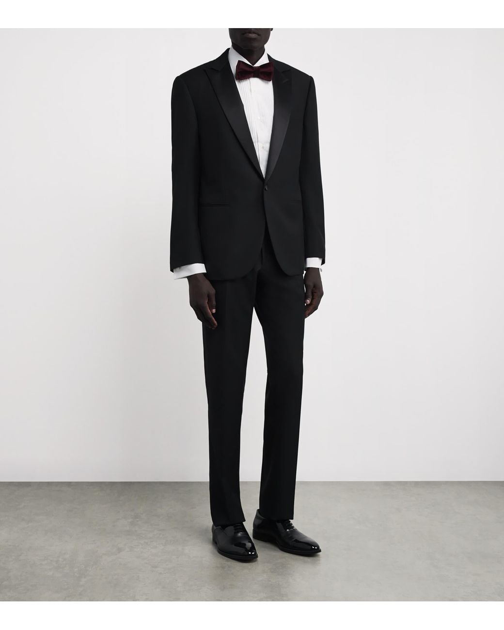 Ralph Lauren White Pleated Tuxedo Shirt for men