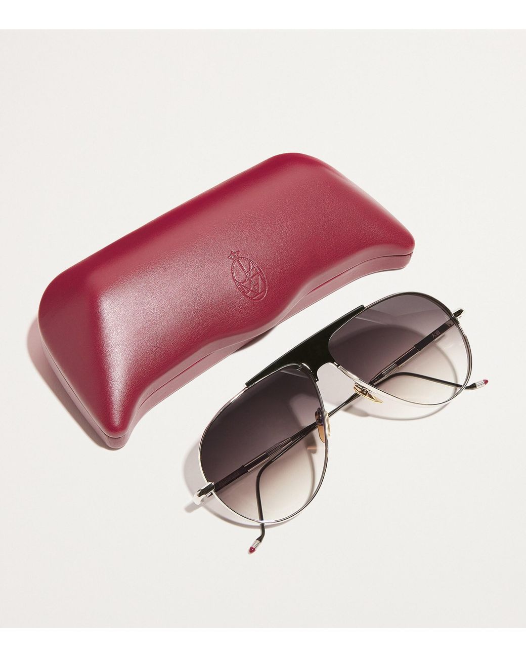 Jacques Marie Mage Brown Daido Aviator Sunglasses for men