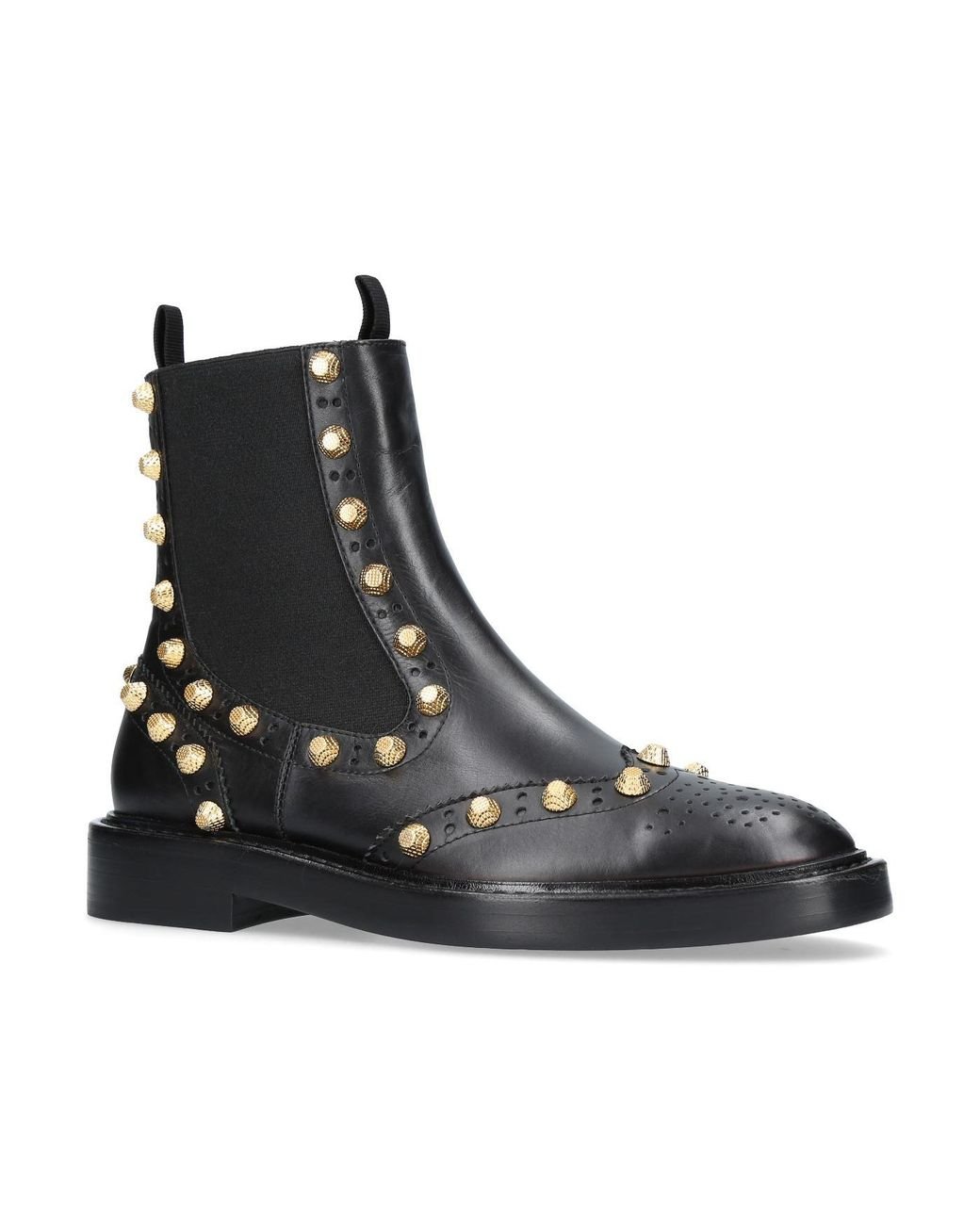 STUDDED ANKLE BOOTS - Black