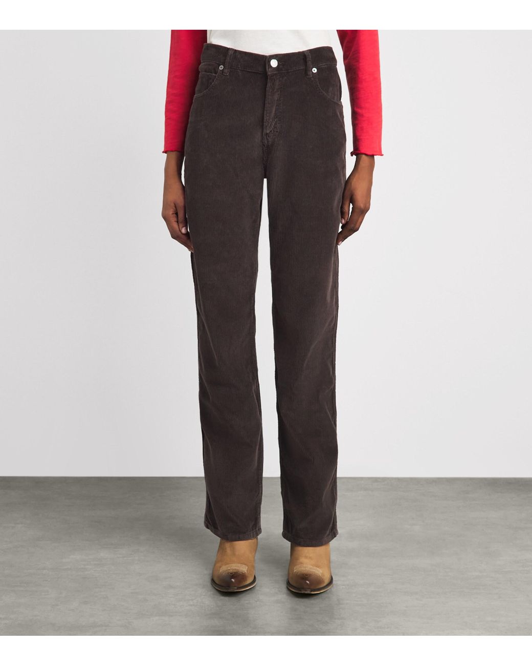 Guest In Residence Gray The Weekender Straight-Leg Jeans
