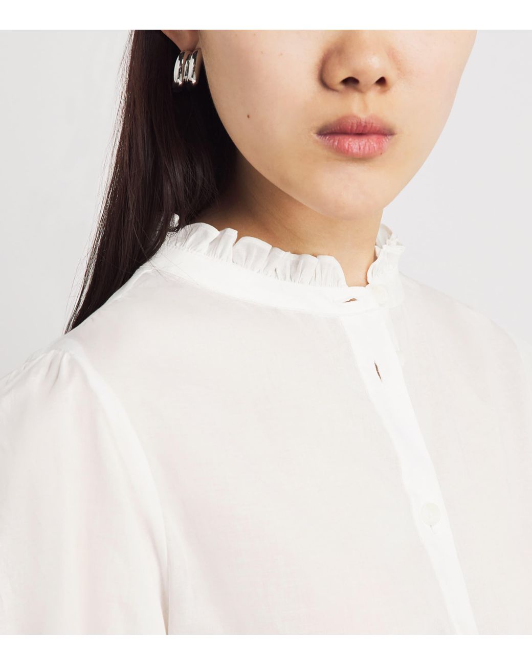 Rag & Bone White Cotton Dakota Blouse