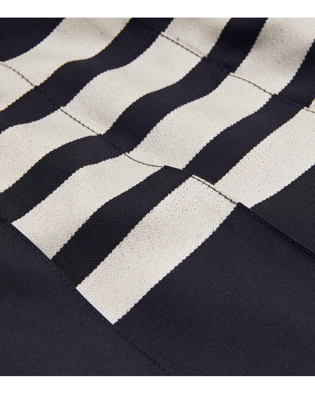 Thom Browne Blue Pleated Mini Skirt
