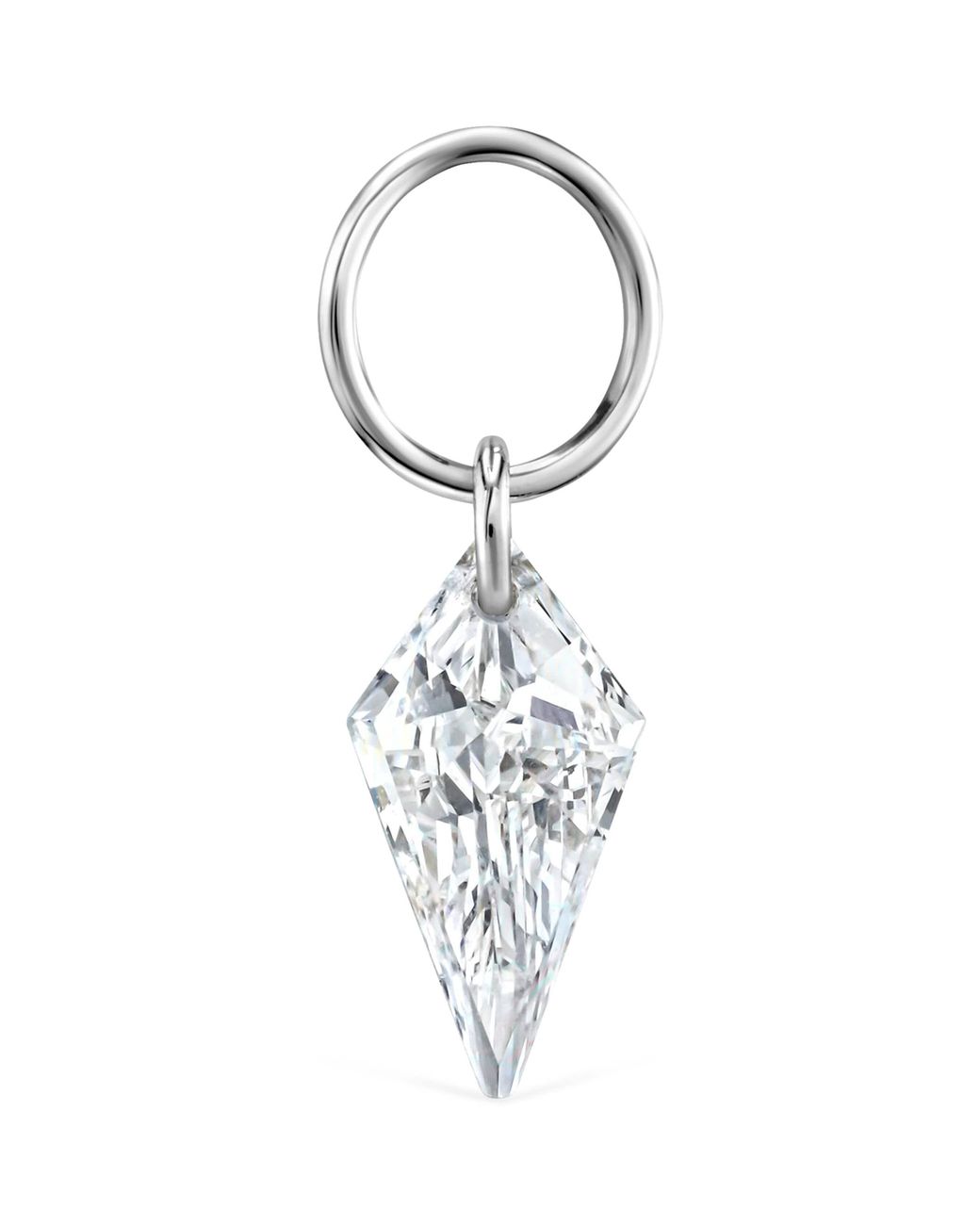 Maria Tash Metallic Silhouette Diamond Charm
