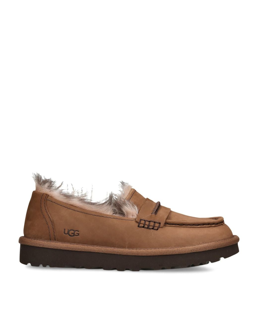 Ugg Brown Nubuck Ellis Loafers