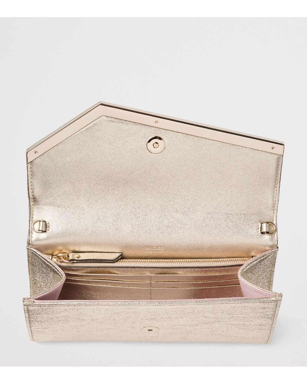 Jimmy Choo Gray Emmie Clutch Bag
