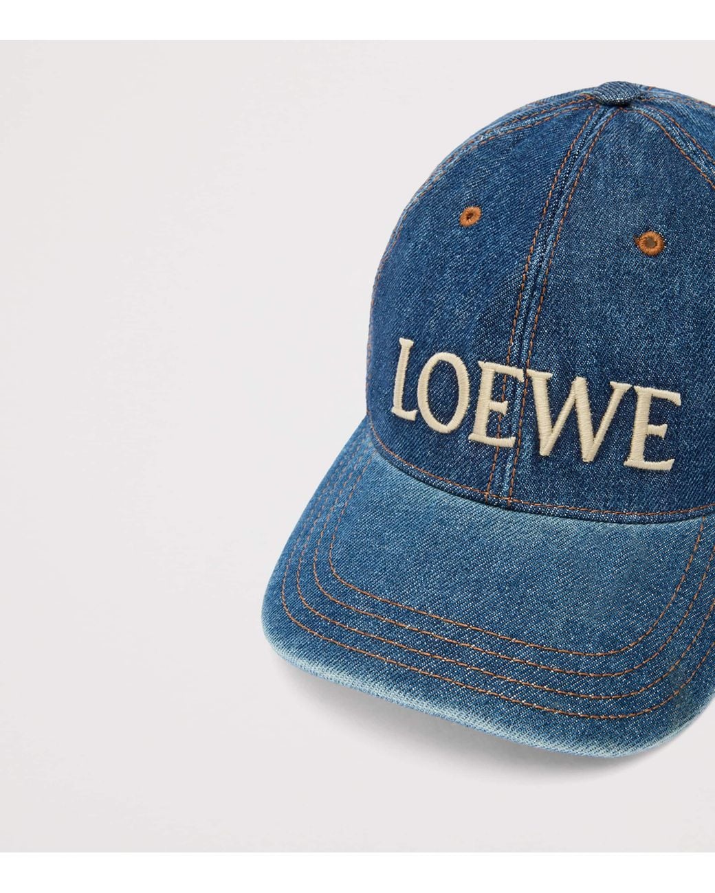 Loewe Blue X Paula's Ibiza Denim Logo Baseball Cap