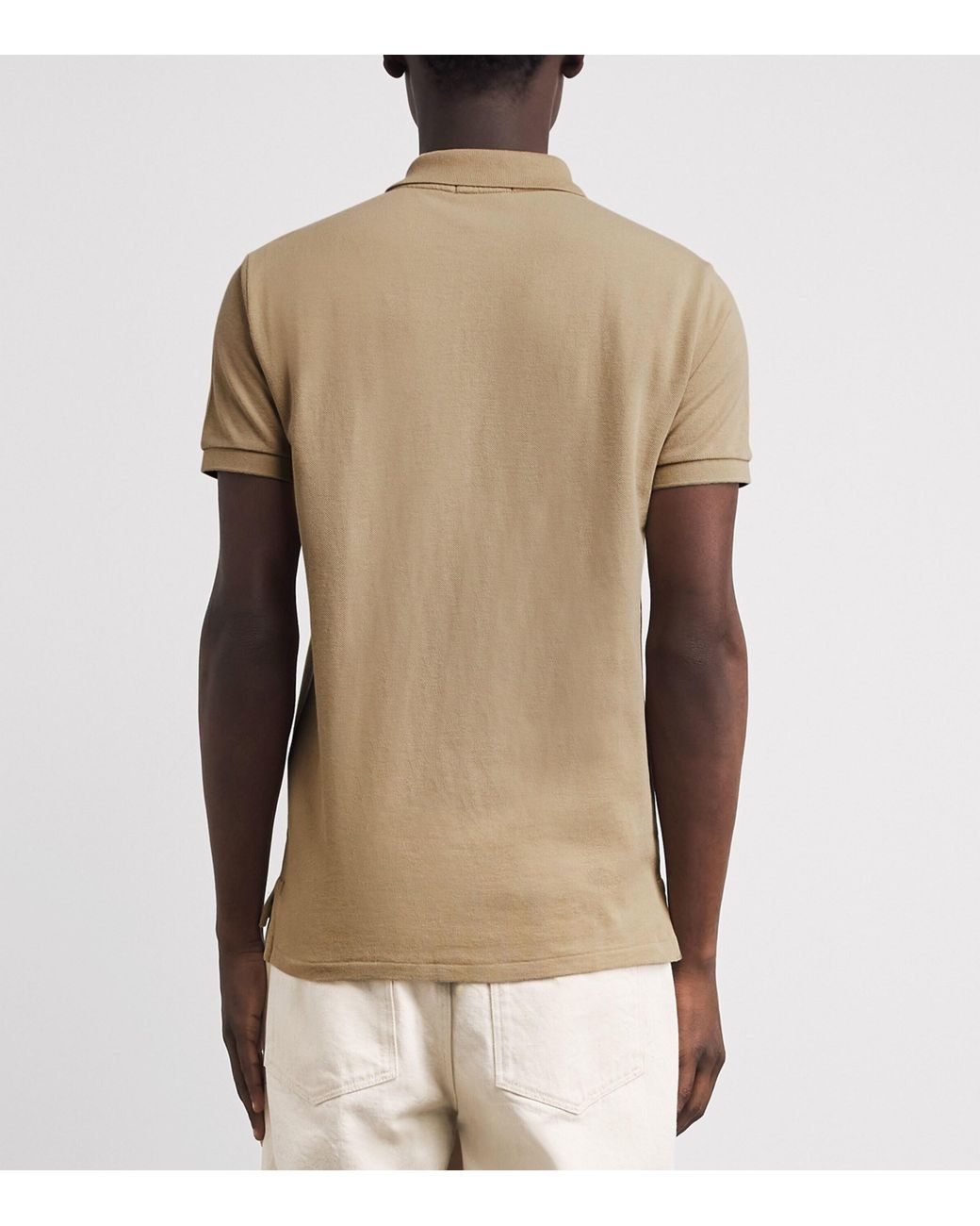 Polo Ralph Lauren Natural Cotton Mesh Custom-Fit Polo Shirt for men