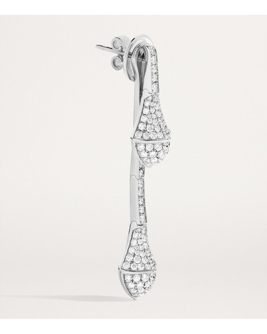 Marli New York White And Diamond Cleo Drop Earrings