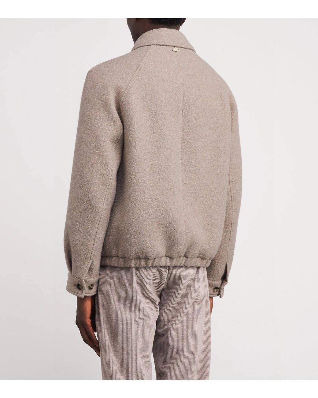 Agnona Natural Alpaca Pressed Spazzolino Overshirt for men