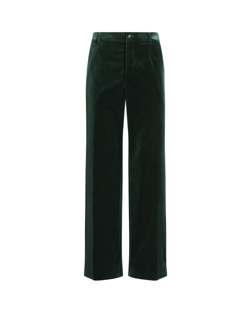 Dolce & Gabbana Black Velvet Wide-Leg Trousers for men