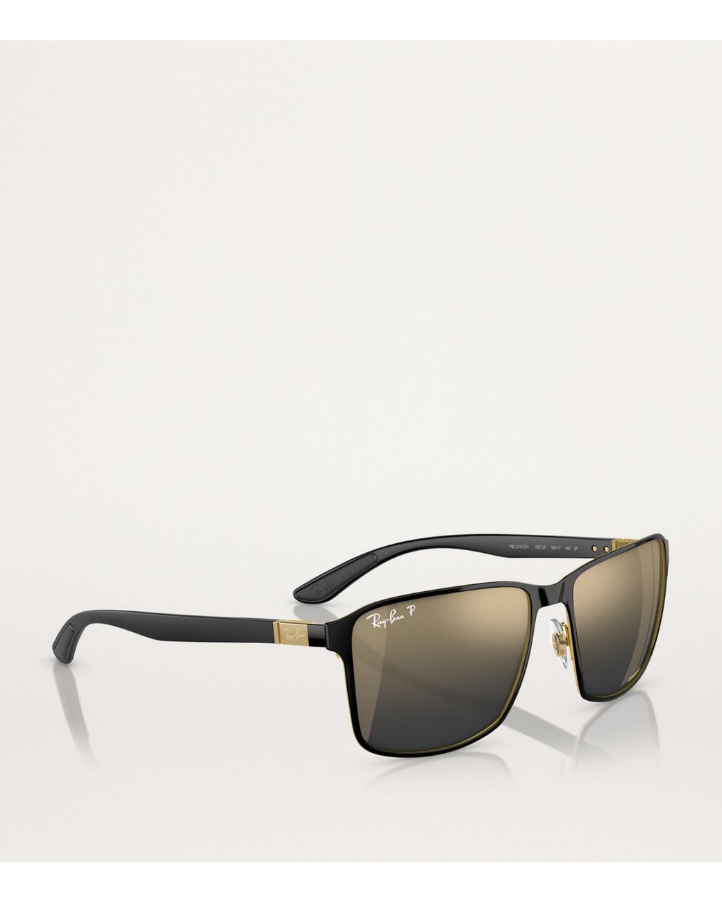 Ray-Ban Gray Metal Rb3721Ch Chromance Sunglasses